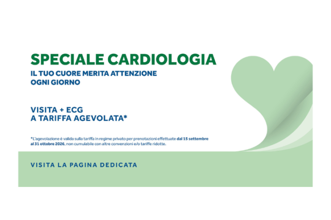 Visita cardiologica e Elettrocardiogramma (ECG) a tariffa agevolata